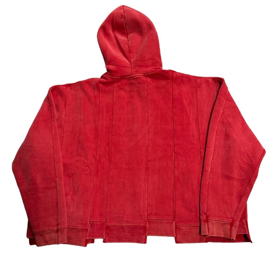 Gallery Raspberry Hills ‘Spliced’ Red Hoodie - Image 2