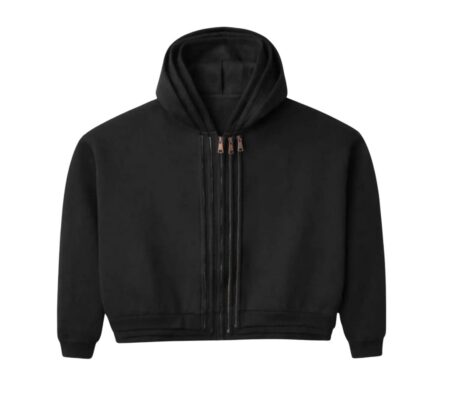 Gold+Vintage Gallery Raspberry Hills Black 3 Splice Zip-Up
