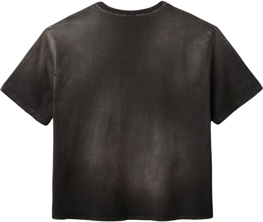 Gold+Vintage Gallery Raspberry Hills Code 77 Black Tee - Image 2