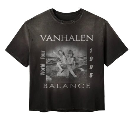 Gold+Vintage Gallery Raspberry Hills ‘Balance’ Van Halen Black Tee