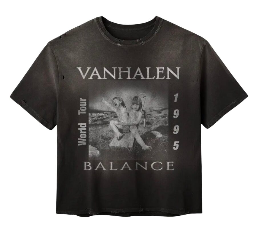 Gold+Vintage Gallery Raspberry Hills ‘Balance’ Van Halen Black Tee