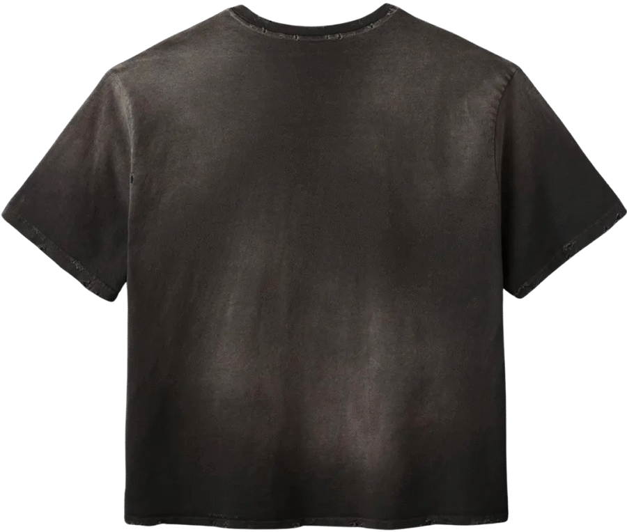 Gold+Vintage Gallery Raspberry Hills Smile Black Tee - Image 2